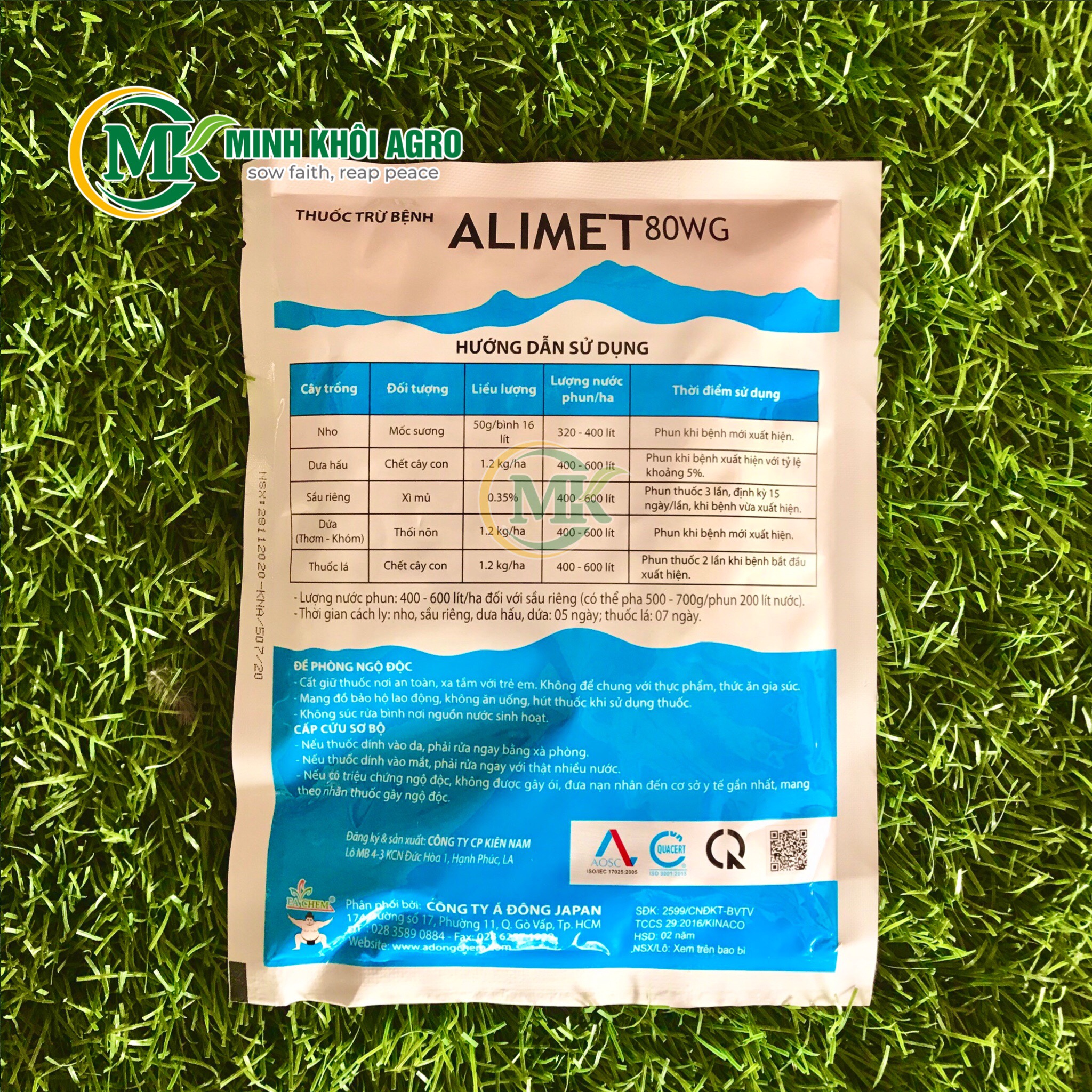 Thuốc trừ bệnh Alimet 80WG - Gói 100g